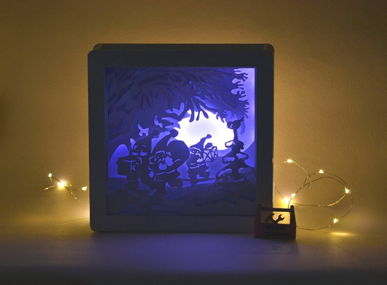 \u2013 Digital files Christmas Lightbox set2 3 pieces