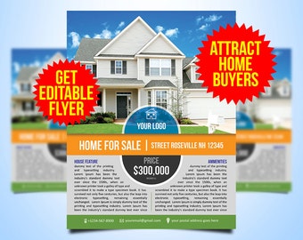 new elegant real estate flyer multiple listings for agent etsy