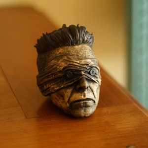 David Bowie - Blackstar - Head - bust - Lazarus sculpt Size S - Gold or Patinated Gold versions