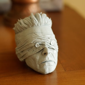 David Bowie sculpt - BlackStar - Lazarus sculpt Size S - David Bowie Sculpture, 3d print, David Bowie art, Bowie bust.