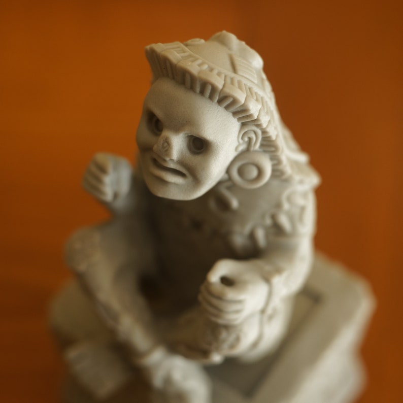 Xochipilli Statue Replica 16cm / Patinated Gold Color Variation Etsy