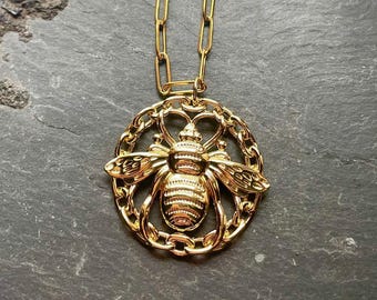 Sweet Bee ~ 18k Gold Honey Drip SoulSpeaker Necklace