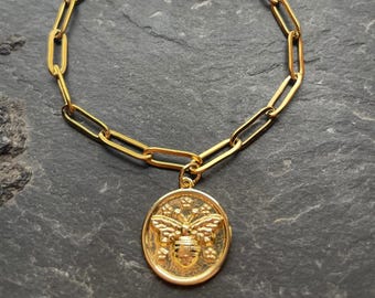 Sweet Bee ~ 18k Honey Drip SoulSpeaker Charm Bracelet by Ria