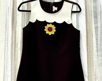 SunFlower Scalloped Dress