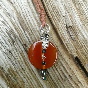 Blood Moon ~ Carnelian Lunar Eclipse SoulSpeaker Necklace