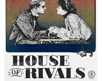 House of Rivals Print | Georgia Bulldogs - Georgia Tech Yellow Jackets | Vintage Inspired Celebration of Your House Divided 11 x 14 Print