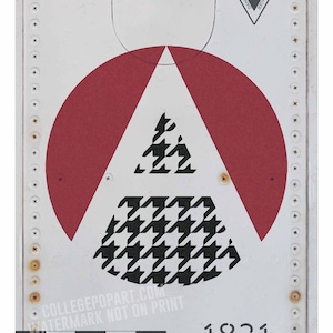 Alabama Crimson Tide | &quot;Vintage Aircraft&quot; Style Roundel Print in Team Colors of Your Favorite School | Great for Kids & Man Caves |