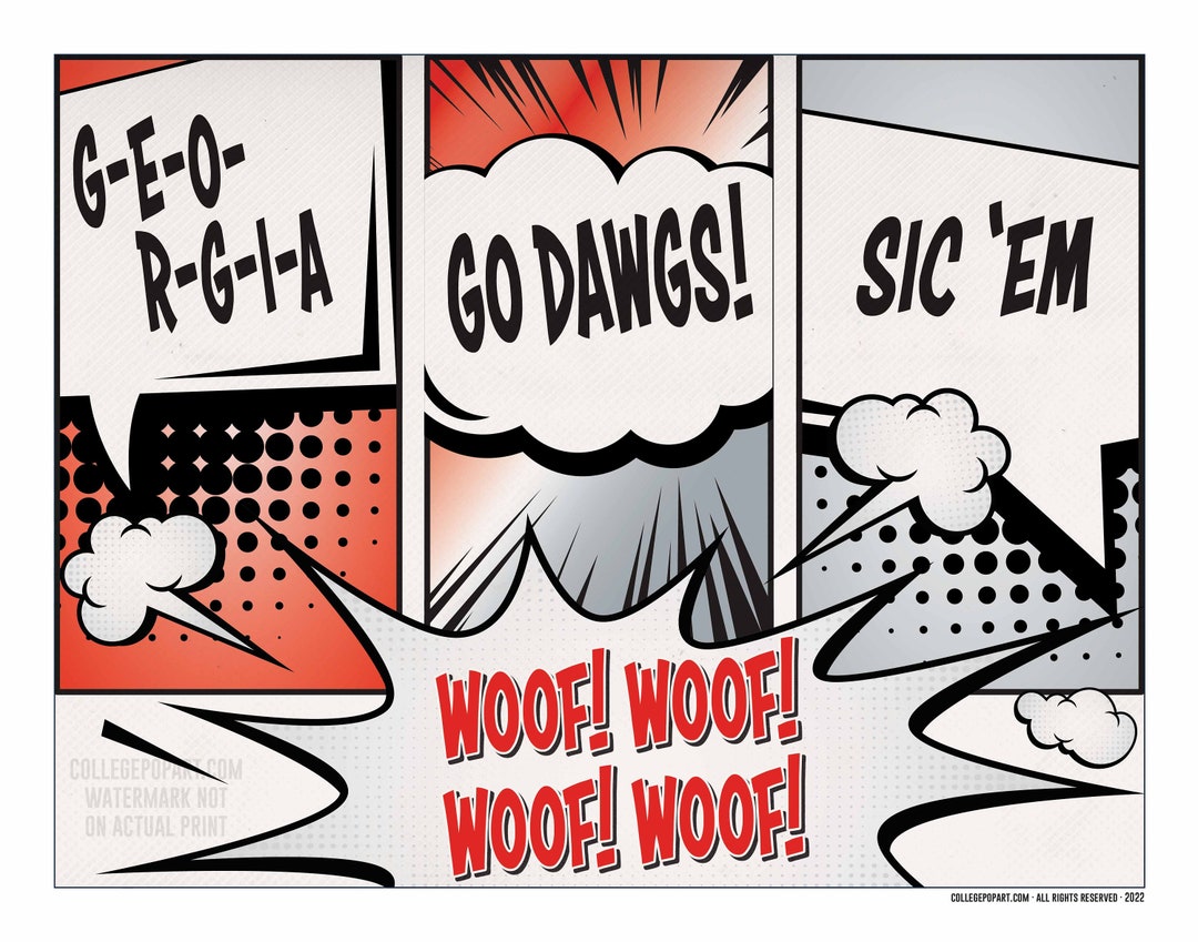 Georgia Bulldogs School Cheer Comic | Your Favorite Cheer in a Vibrant ...