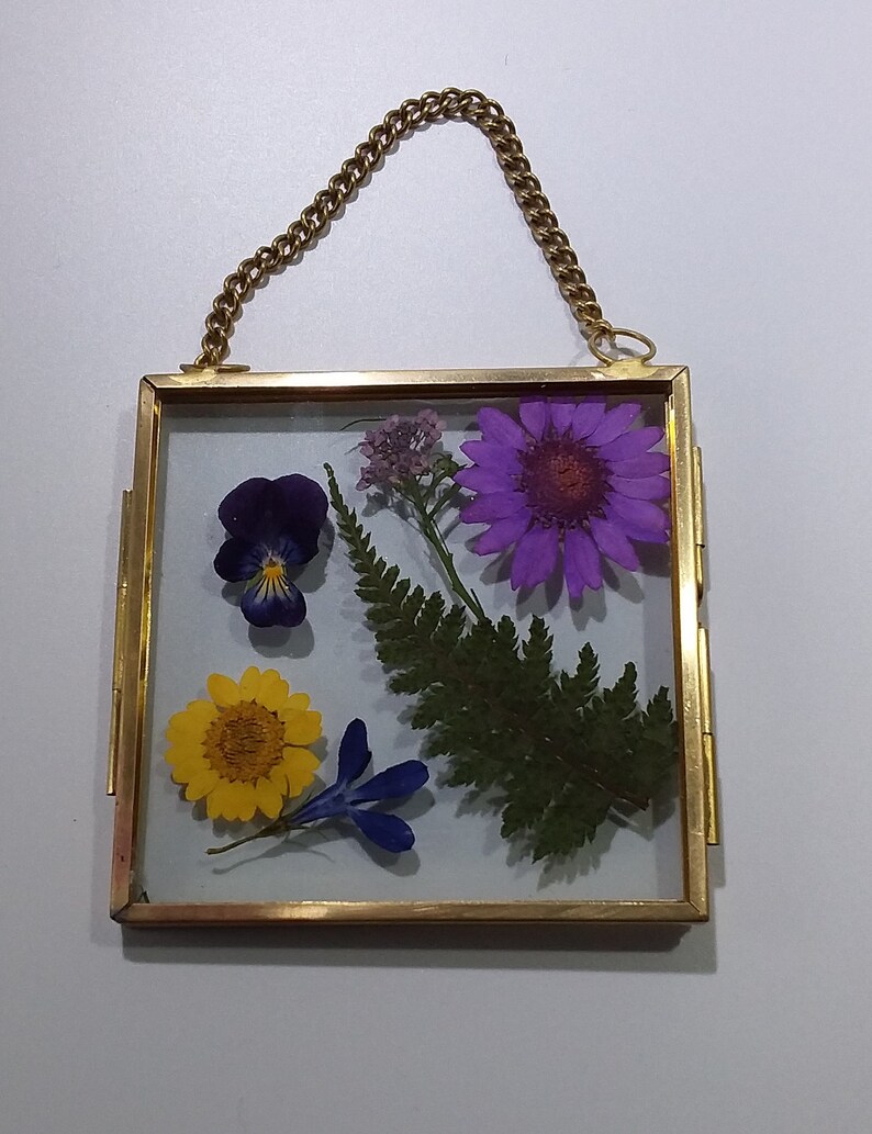Pressed Flower Tiny Frame Art Window Decor Flower Windows Etsy