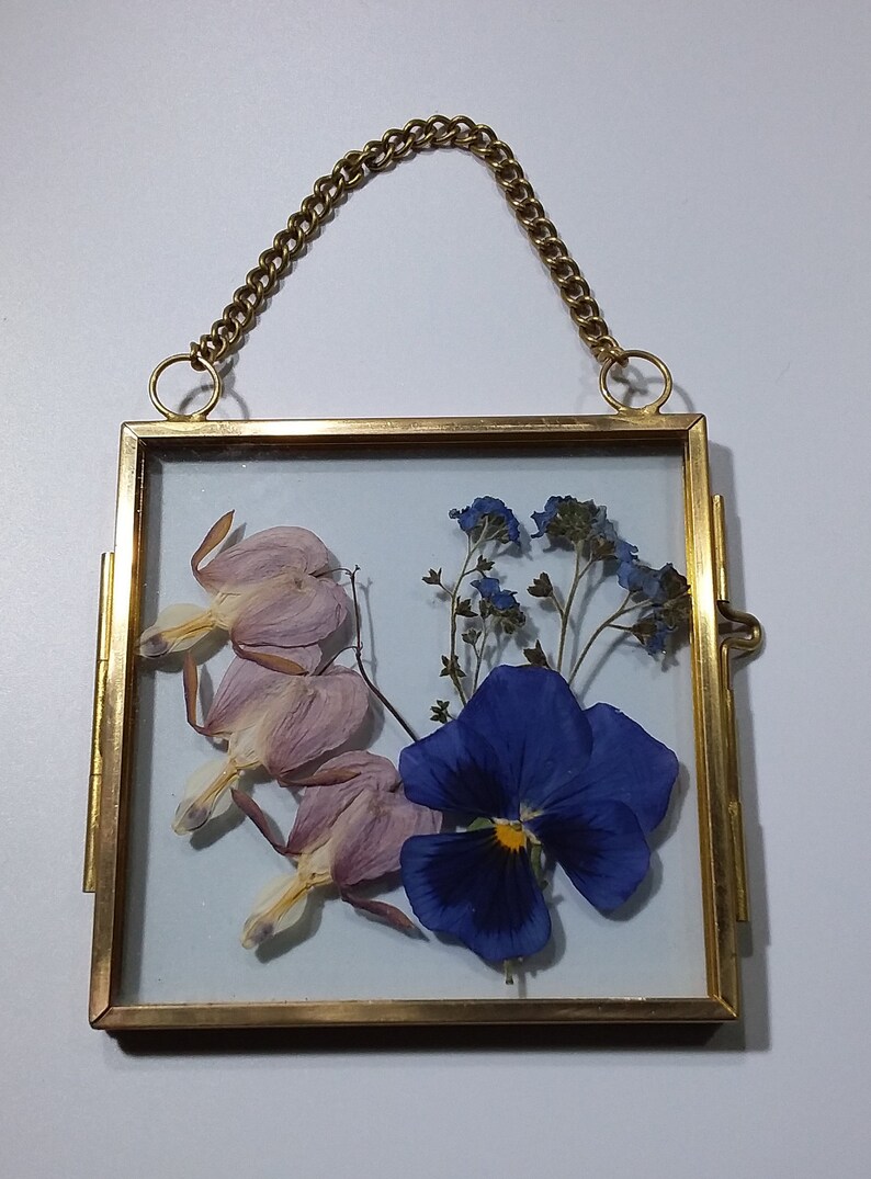 Pressed Flower Tiny Frame Art Window Decor Flower Windows Etsy