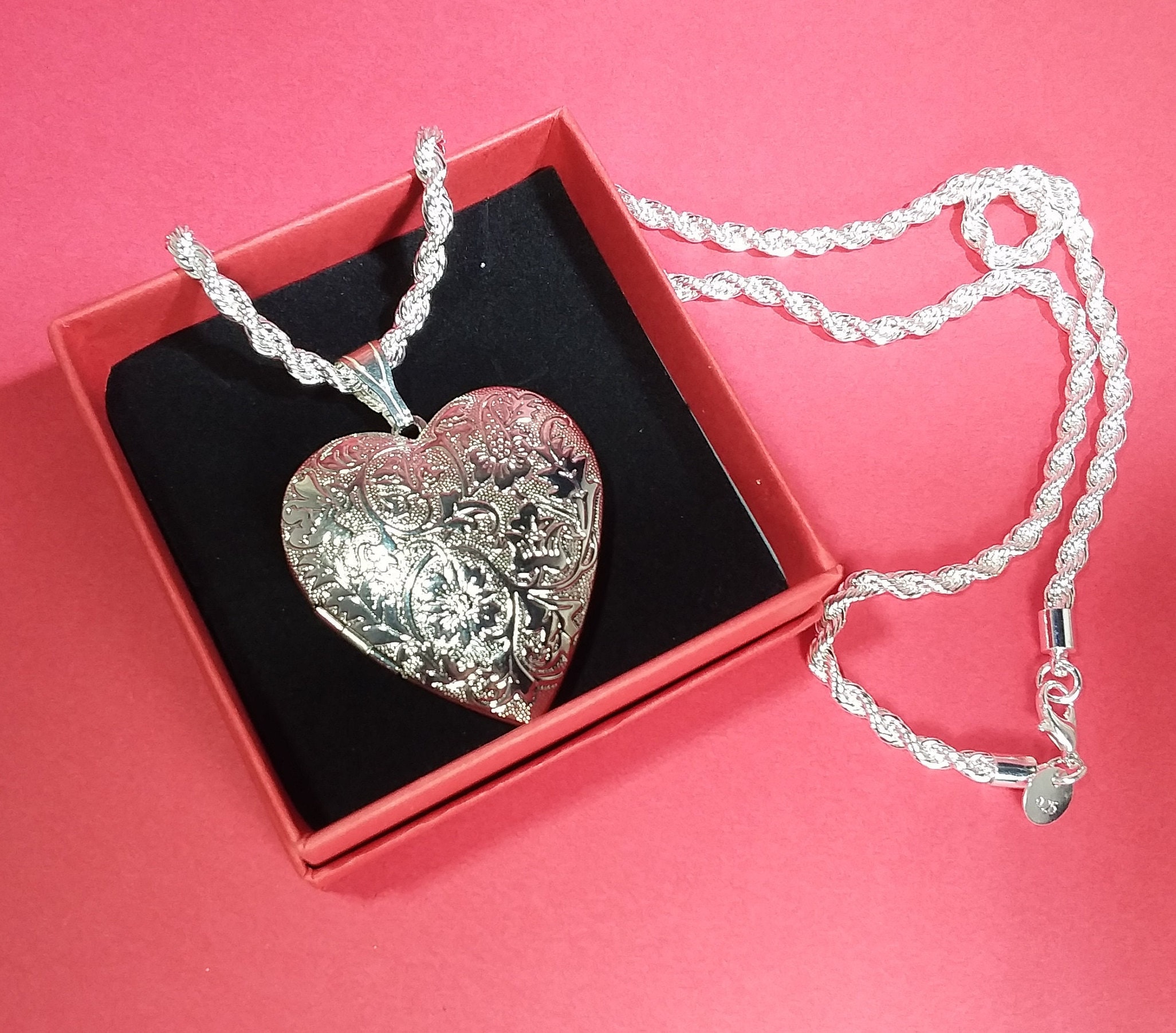 Large Silver Locket