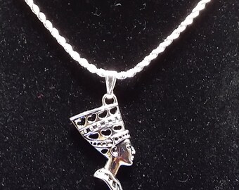10pcs Egypte Reine Nefertiti charme antique SILVER TONE Nefertiti Pendentif 27x37mm 10pcs Egypte Reine Nefertiti charme antique SILVER TONE Nefertiti Pendentif 27x37mm