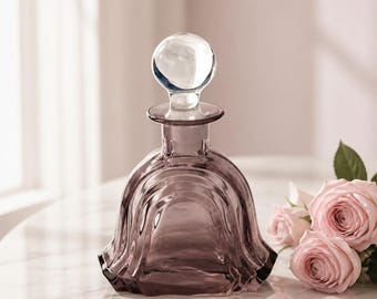 Art Deco Style Perfume Bottle? Dusty Rose Amethyst