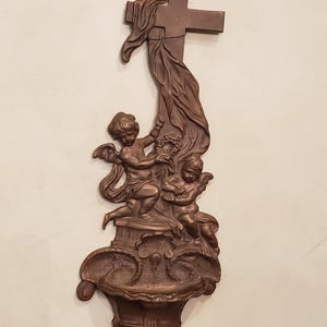 Antique Holy Water Font - Benitier - Ormolu Bronze