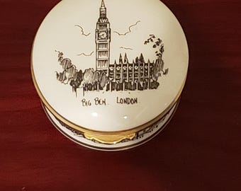 Falcon China Trnket Box Big Ben - London Cityscape - Keith Tunnicliffe