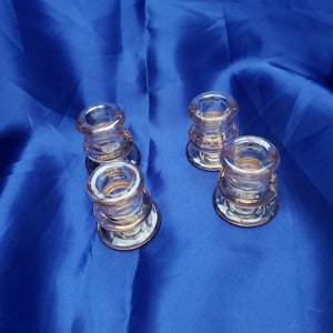 Braunglas Kerzenhalter 4