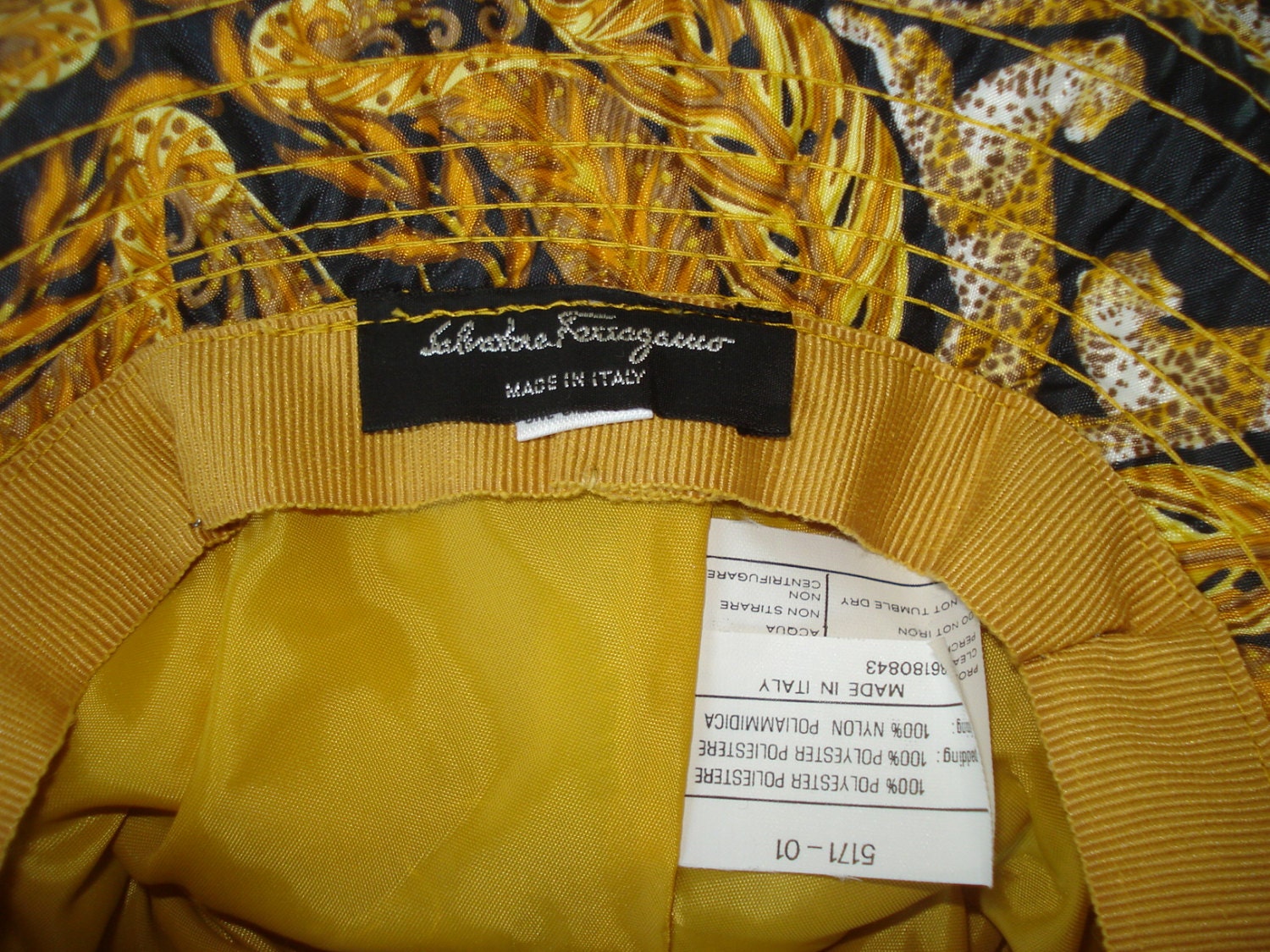 SALVATORE FERRAGAMO Leopard and Cereal Print Bucket Hat - Etsy