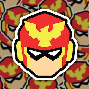 Captain Falcon Stock Icon Sticker