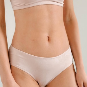 Pink Cotton Panties – Classic Cut Briefs for Women, OEKO-TEX 100 Certified Underwear, Soft Breathable Mid Rise Everyday Lingerie