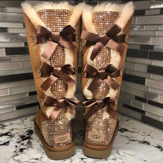 Genuine UGG Tall Bailey Bow Sheepskin 