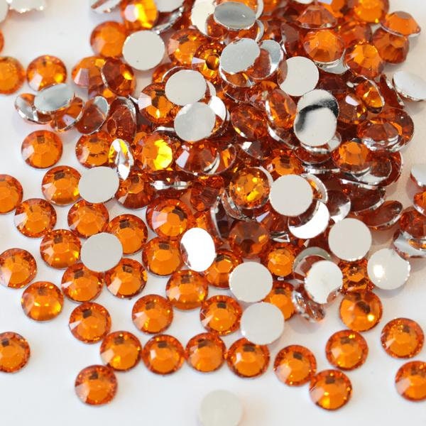 Orange Rhinestone - Etsy