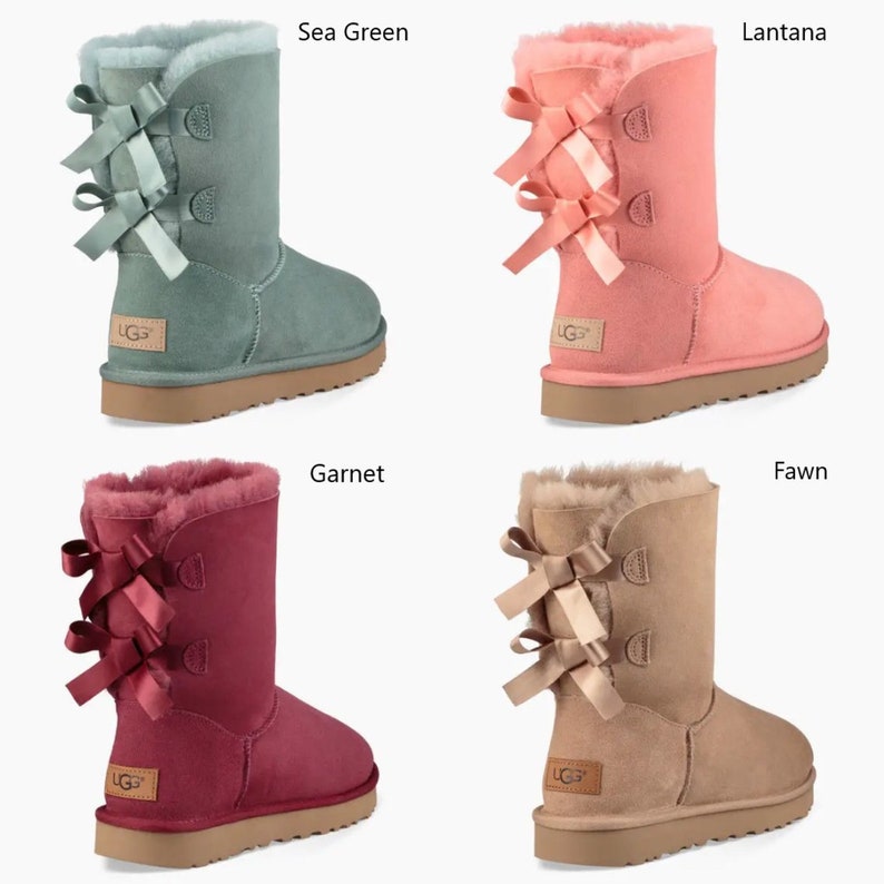 Bling Ugg Bailey Bow Women's Custom Ugg Boots Etsy