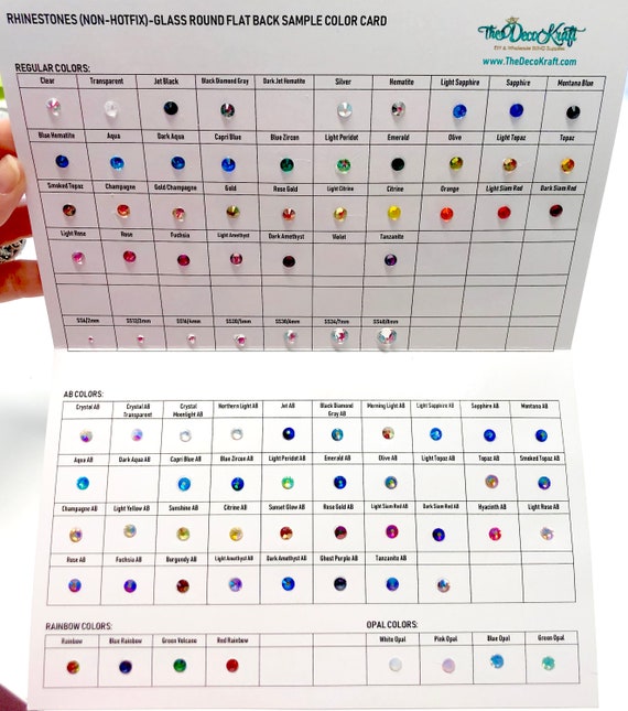 Opal Color Chart