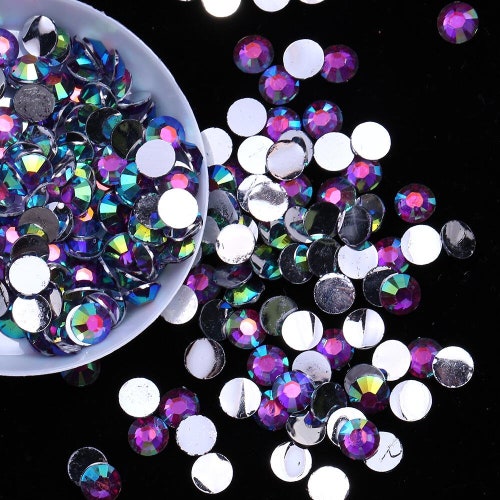 New 12mm Drusy Crystals With Rim Sets 48ss Crystal Rim Sets - Etsy