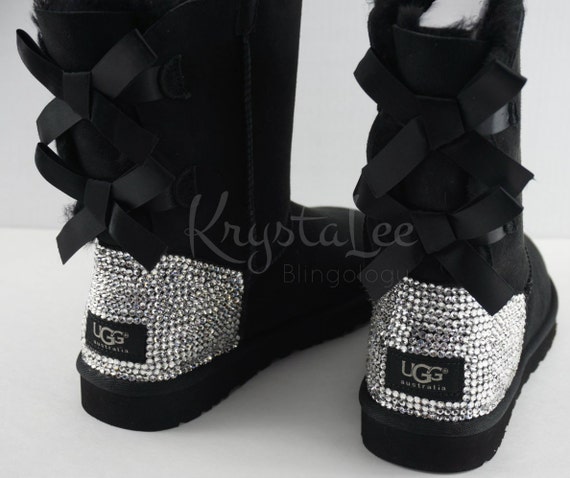 uggs with bows and rhinestones