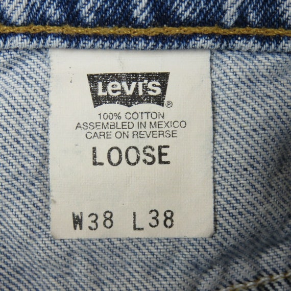 1990s Levi's 545 Loose Gold Tab Mens Denim Jeans … - image 8