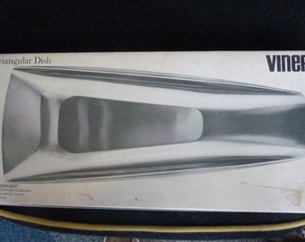 Vintage Stainless Steel Tray VINERS GENSE Swedish Design Platter Dish