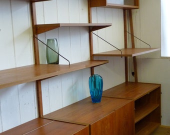 Vintage PS System Shelving Units Preben Sørensen RANDERS Møbler Denmark