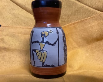 Emile Masson Vallauris Pottery Jug 1960s France Roman