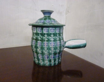 Robert Picault Vallauris Pottery Olive Pot Earthenware French 1950s Tin Glazed