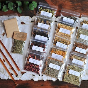 DIY Anti-Stress-Tee-Kit | Machen Sie Ihre eigenen Teemischungen | Bio-Kräuter, Stevia & Teebeutel | Immunsystem Boostend | Einzigartige Teebox