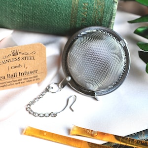 Tea Ball Infuser | Stainless Steel Metal Tea Strainer with chain | Best Herbal Accessory | Easy to use | Tea Infusion