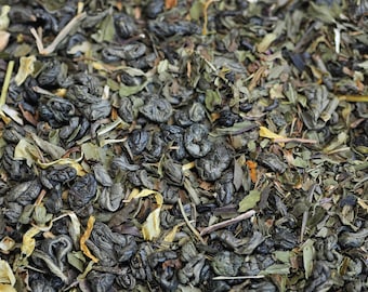 Té de menta marroquí / Té verde artesanal orgánico / Té de hojas sueltas de primera calidad / El mejor té de menta marroquí