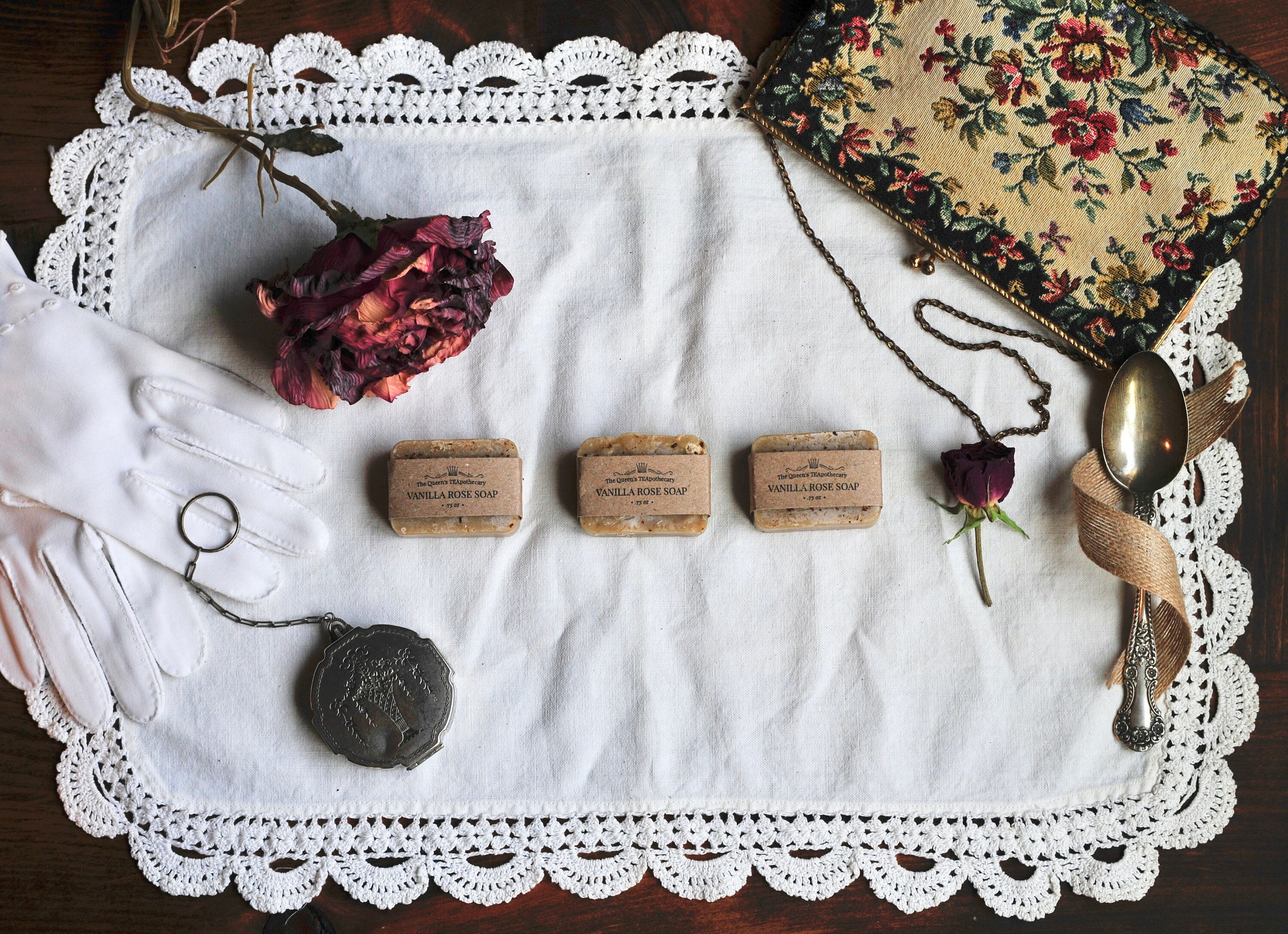 VANILLA ROSE SOAP | Luxurious Herbal Soap | Spa Gift Set - Etsy