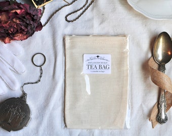 Large Tea Bag | 1 Reusable 100% Cotton Muslin Teapot Bag | Eco-Friendly Bag | Essential Tea Accessory