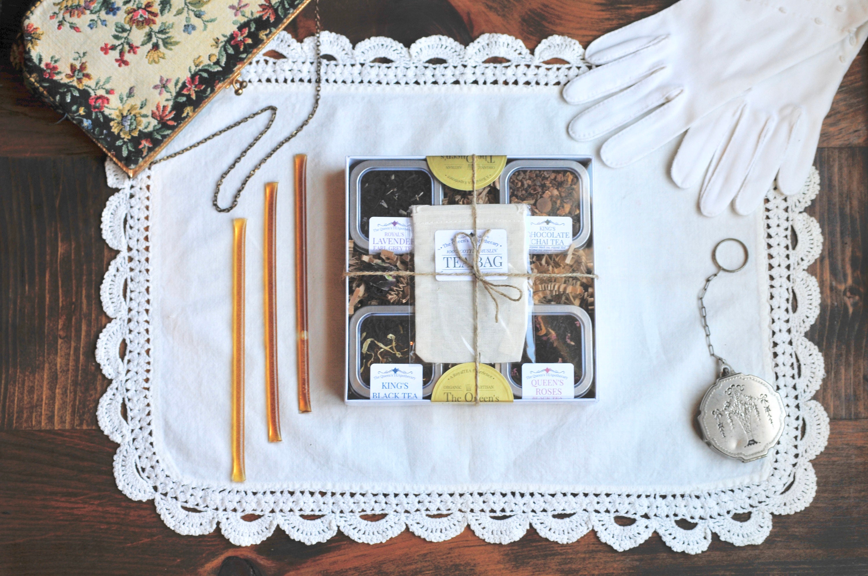 BLACK TEA SAMPLER Gift Set 4 Artisan Handcrafted Organic Etsy