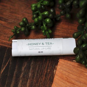 Honey & Tea Lip Balm | Luxurious Chapstick | Best Lip Balm | Soothe Dry Chapped Lips | Preventative Lip Care | Healthy Lips