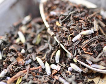 Royal's Earl Grey-te med lavendel | Earl Grey, lavendel, vanilj | Ekologisk, handgjord svart teblandning | Löst te av premiumkvalitet