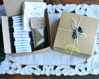 Tea Sampler Kit | 15 Tea Samples with Reusable Tea Bag and Stevia | Premium Loose Leaf Tea | Artisan Handcrafted Organic Teas | Gift Set