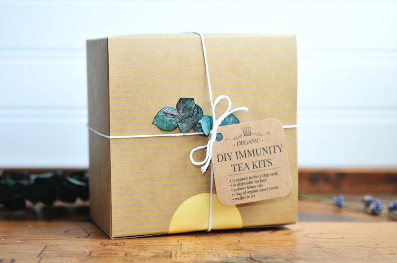 DIY Immunity Tea Kit Make Your Own Tea Blends Organic Etsy