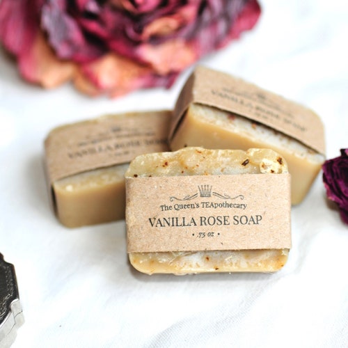VANILLA ROSE SOAP Luxurious Herbal Soap Spa Gift Set Etsy