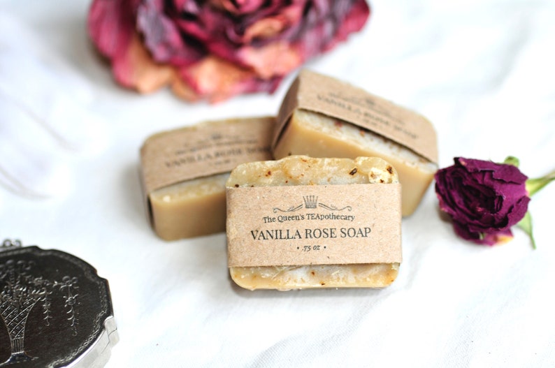 VANILLA ROSE SOAP | Luxurious Herbal Soap | Spa Gift Set - Etsy