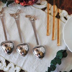 Heart Tea Infuser | Stainless Steel Tea Spoon | Infusion Steeper | Essential Tea Accessory | Tea Lover Gift