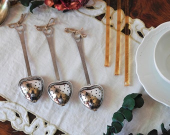 Heart Tea Infuser | Stainless Steel Tea Spoon | Infusion Steeper | Essential Tea Accessory | Tea Lover Gift
