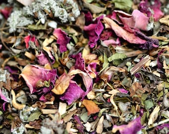 Healer&#39;s Stress Blend | Tulsi & Ashwagandha herbal infusion | Organic Artisan Handcrafted Herbal Tea | Premium Quality Loose Leaf Tea
