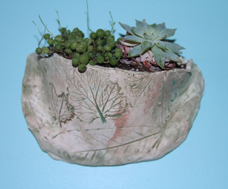 succulent pot, Plant Pocket Pot Planter leaf pot plant pot Indoor or Outdoor Planter small plant planter Wall Planter Leaf Planter